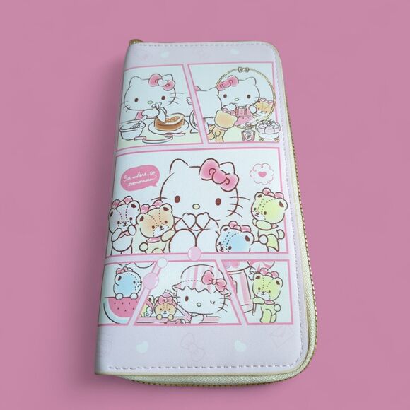 Hello Kitty Clutch Wallet Zippered  New  Card Holder,Phone.Unbranded - Picture 2 of 5